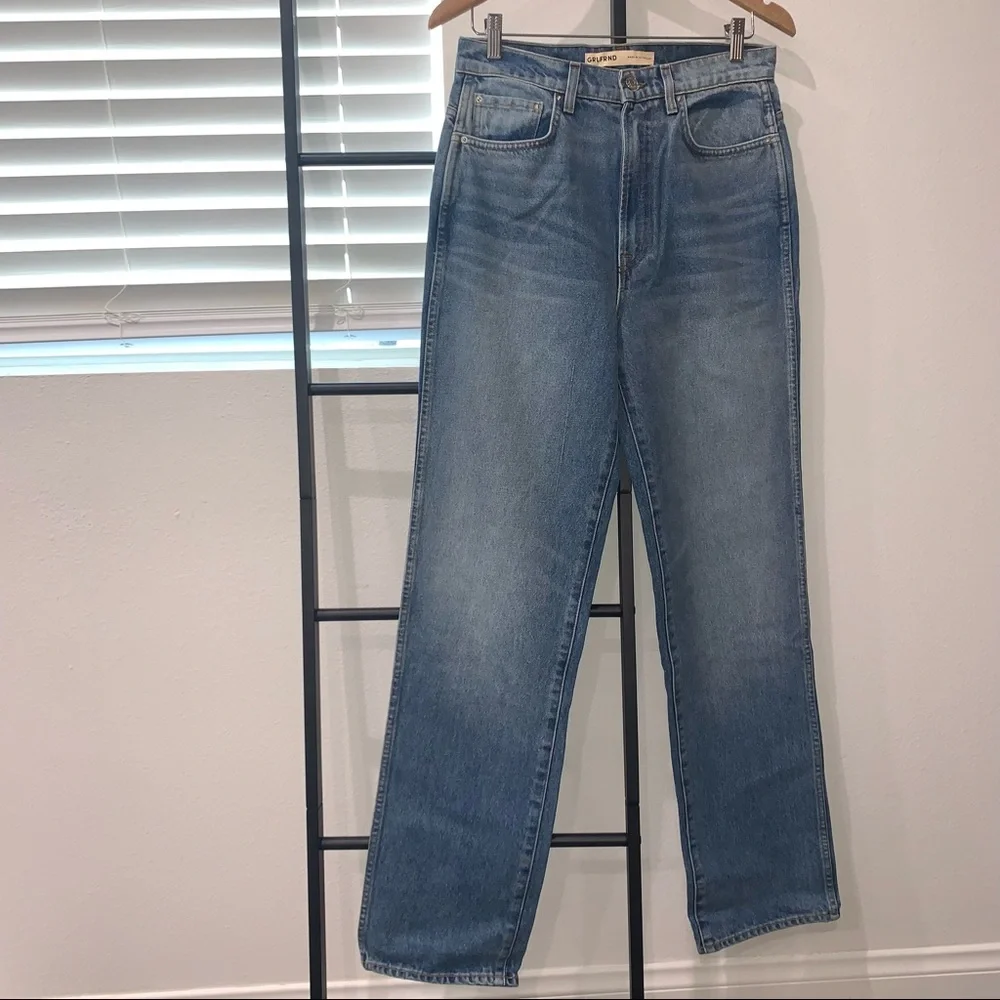 GRLFRND High Rise Blue Jeans - Picture 5 of 7